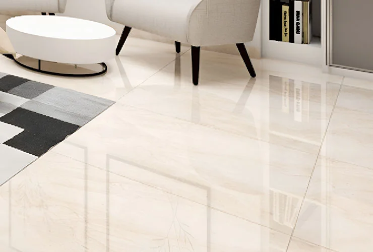 Modern Beige Flooring With A Glossy Finish