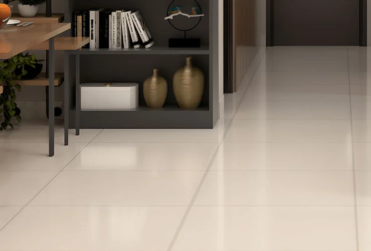 Modern Scratch Resistant Cream Flooring